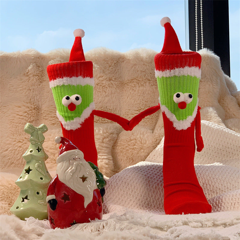 Weihnachts-Hand-in-Hand-Socken