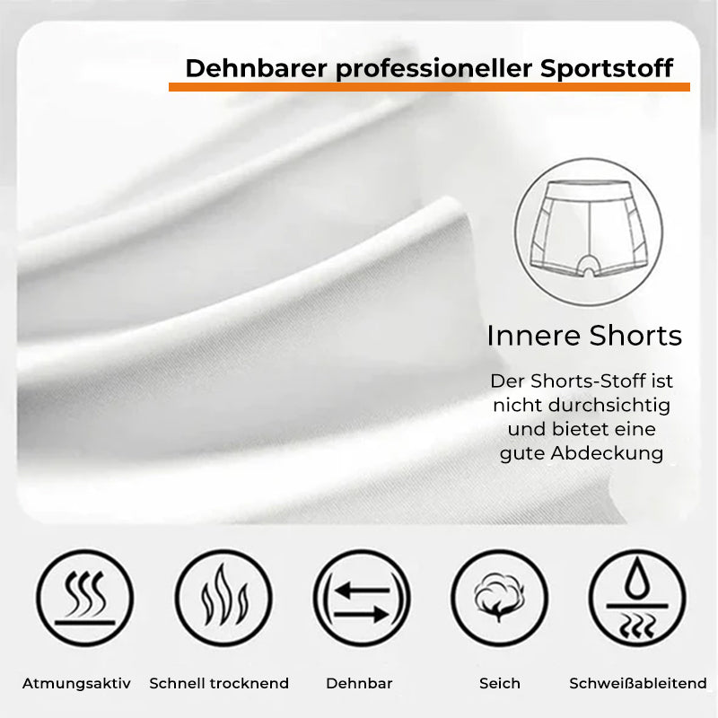 Modische, schnell trocknende Tennishosenröcke für Damen mit Taschen