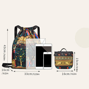 Faltbarer Sportrucksack mit großem Fassungsvermögen und Kordelzug