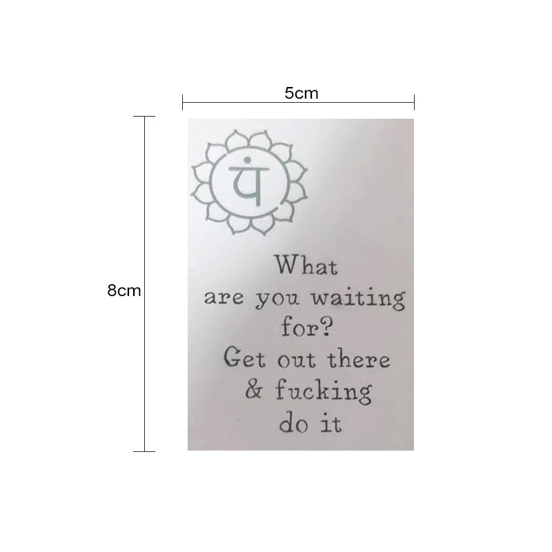 🎁Lustiges Affirmationskarten-Geschenk aus beschichtetem Papier (Set mit 16 Stück)