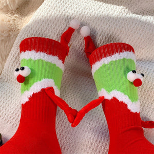 Weihnachts-Hand-in-Hand-Socken