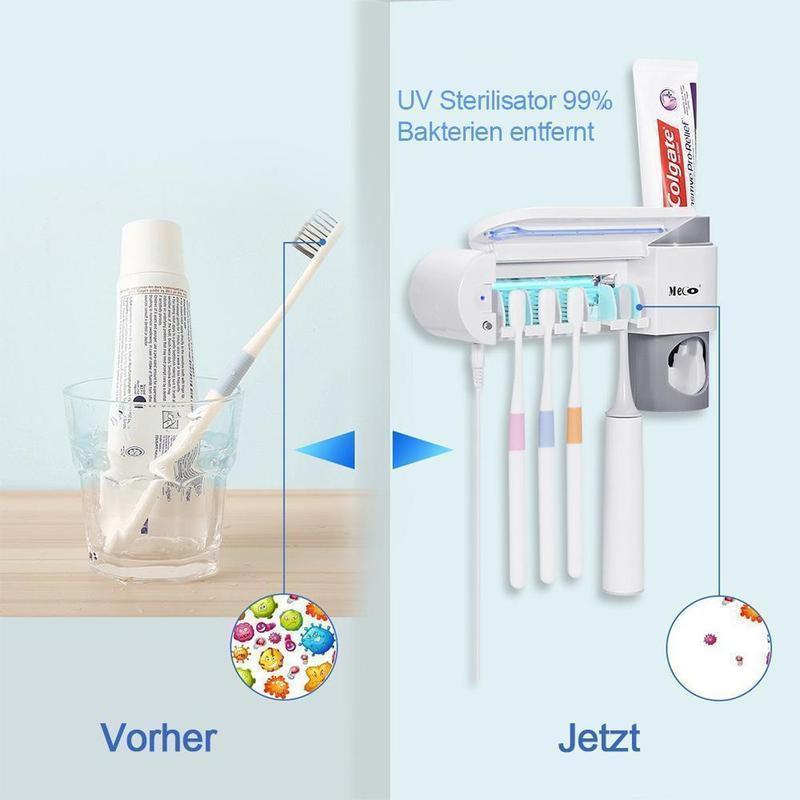 2-in-1 Desinfektioner Zahnbürstenhalter