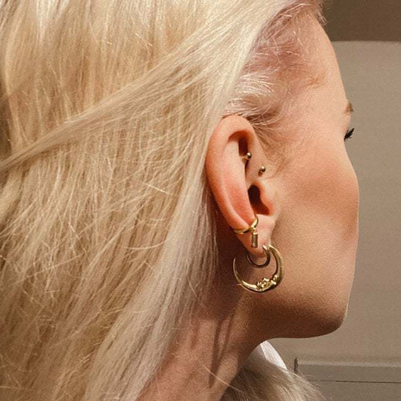 Kreative Mond-Ohrringe