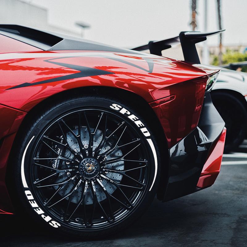 3D leuchtender Reifenaufkleber