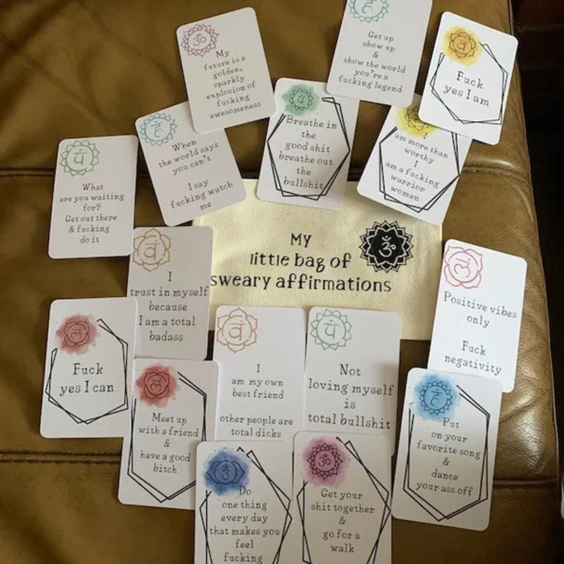 🎁Lustiges Affirmationskarten-Geschenk aus beschichtetem Papier (Set mit 16 Stück)