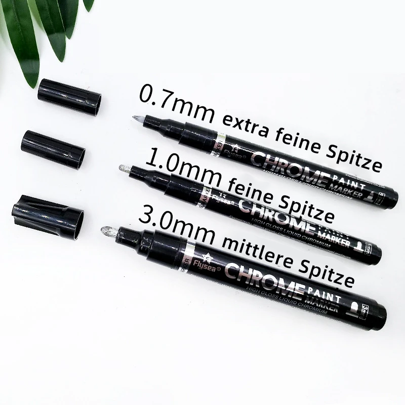 Flüssiger Spiegelchrommarkierstift