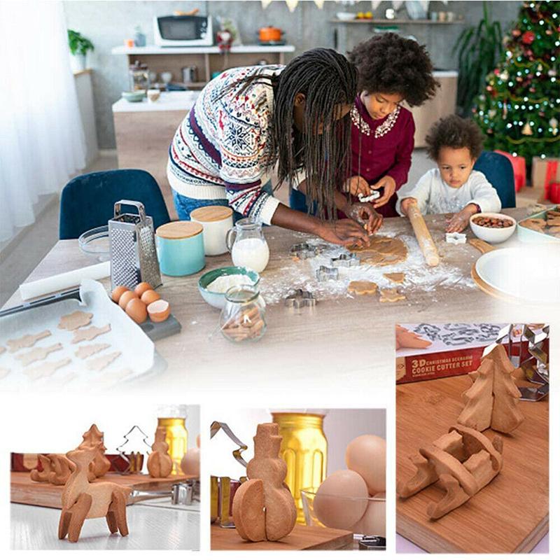 Weihnachtsplätzchenform aus rostfreiem Stahl