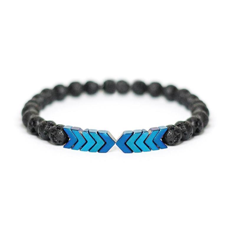 Mode Yoga Energie Naturstein Pfeilarmband