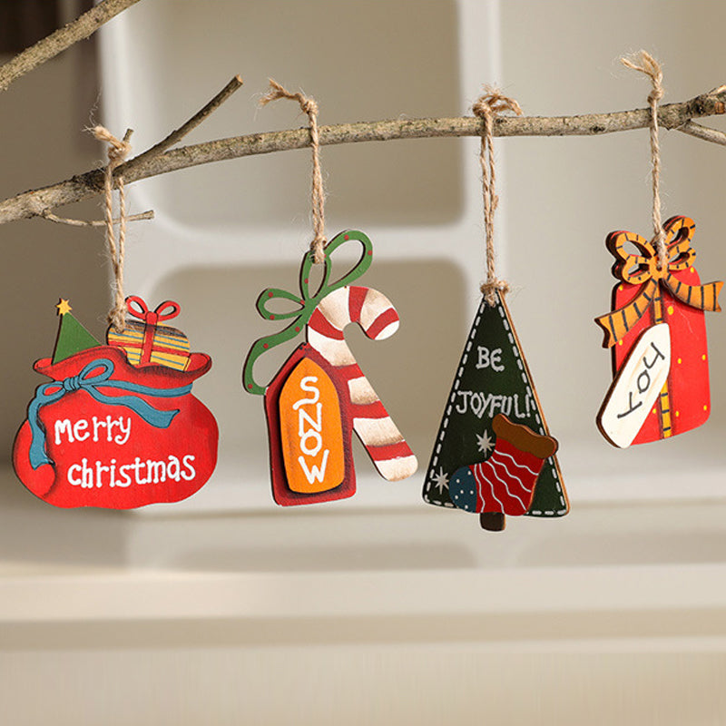 Weihnachtsdekoration Holzanhänger