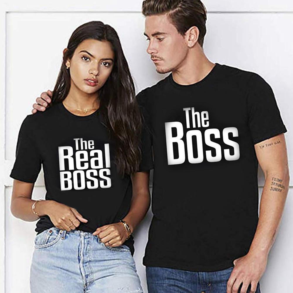 "The Boss", "The real Boss" lustiges T- Shirt