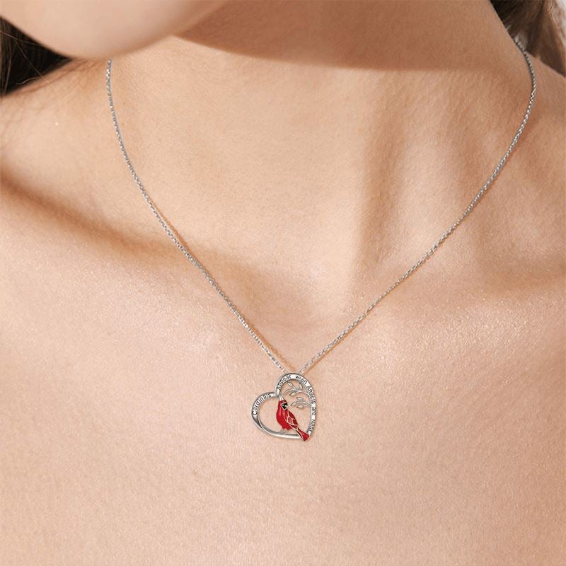 Kardinal Heart Anhänger Halskette
