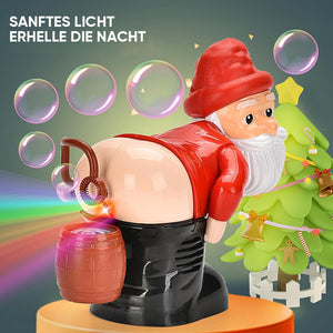 Lustige Weihnachtsmann-Blasenblasmaschine