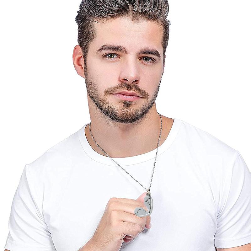 Herzförmige Halskette mit Schlüsselschloss