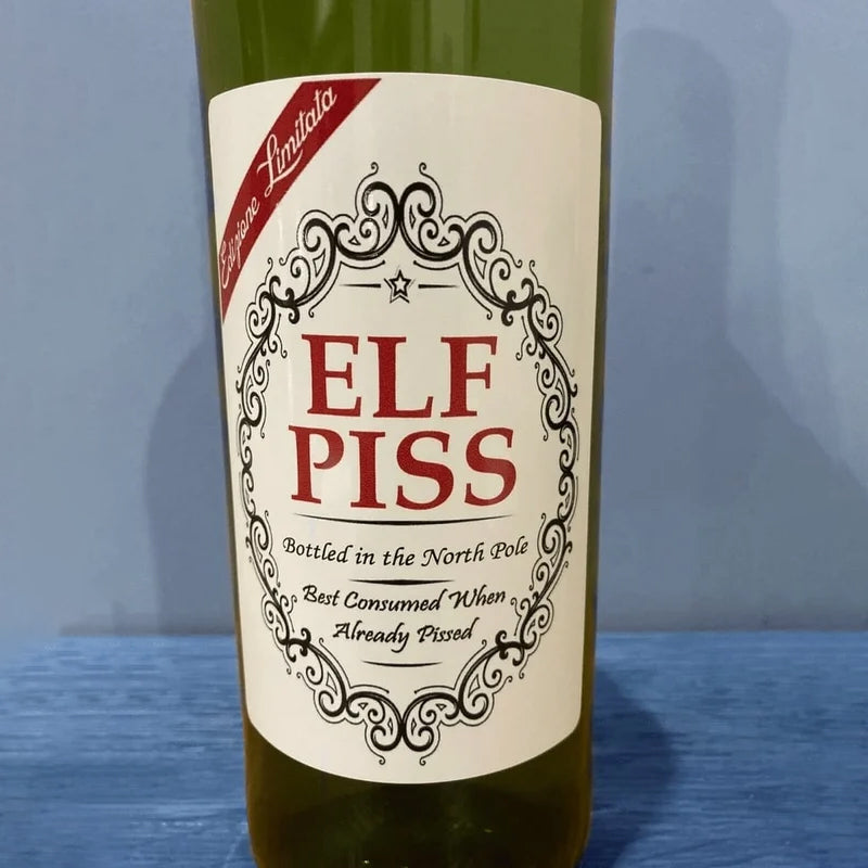 Weihnachten lustige Flaschenetiketten(5 Stück)