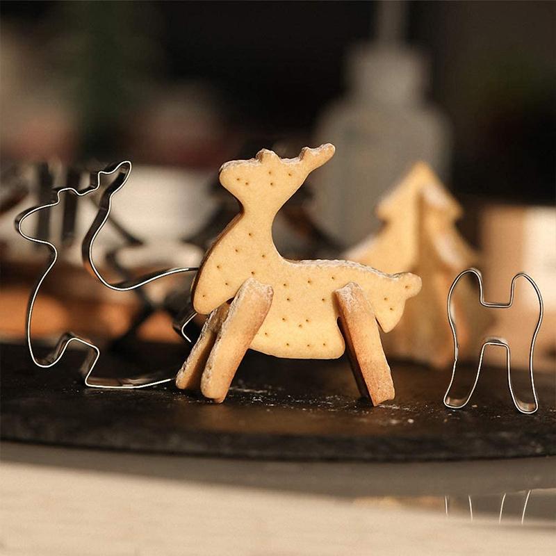 Weihnachtsplätzchenform aus rostfreiem Stahl