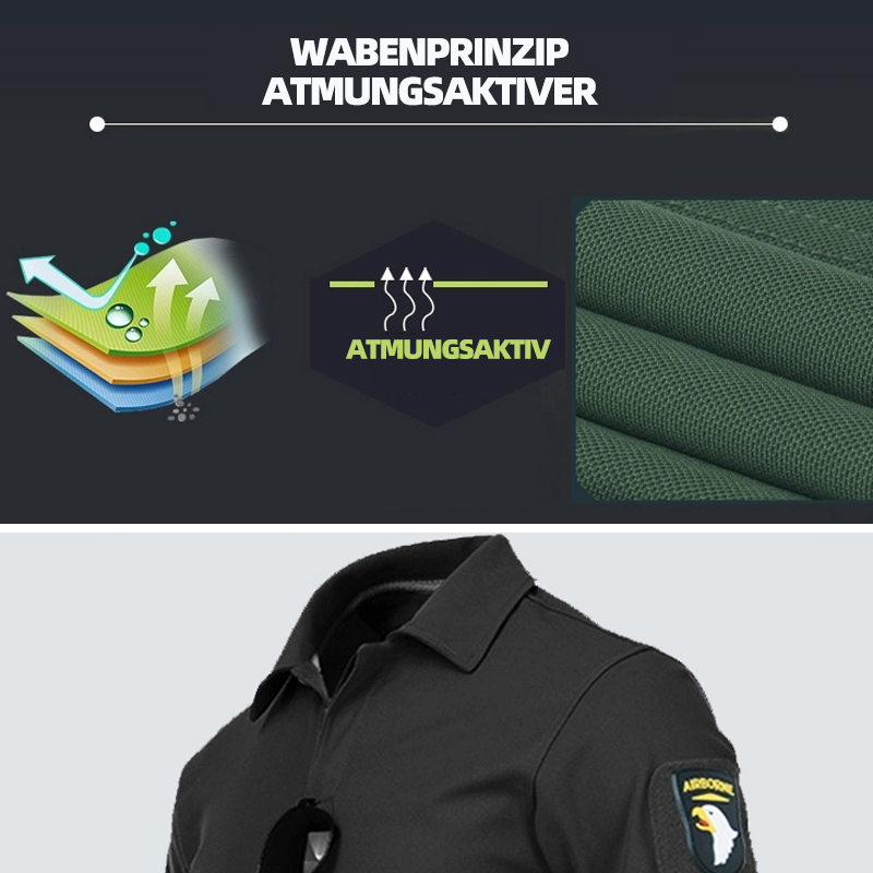 Schnelles trockenes Poloshirt der Männer im Freien