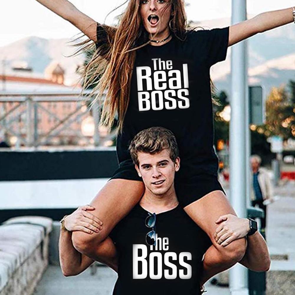 "The Boss", "The real Boss" lustiges T- Shirt