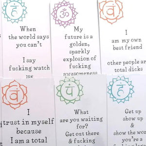 🎁Lustiges Affirmationskarten-Geschenk aus beschichtetem Papier (Set mit 16 Stück)