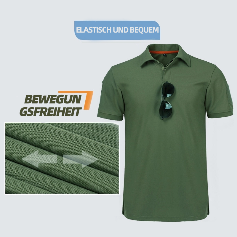 Schnelles trockenes Poloshirt der Männer im Freien