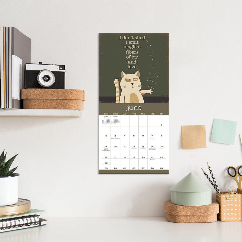 A Year of Snarky Cats 2024 Wall Calendar blaudonau