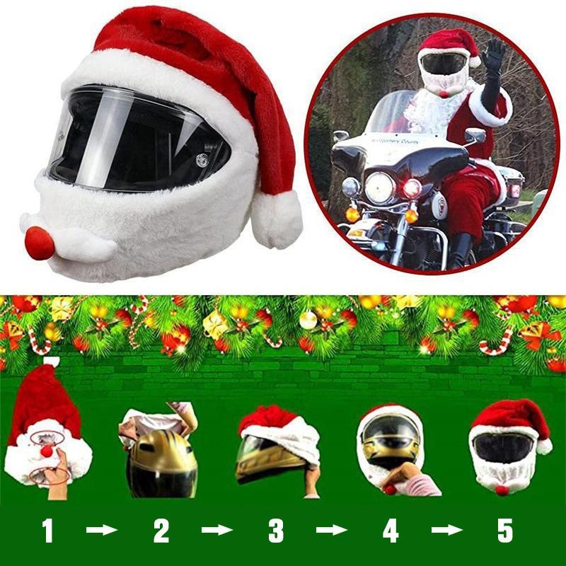 Weihnachtsmann Motorradhelm Protektor