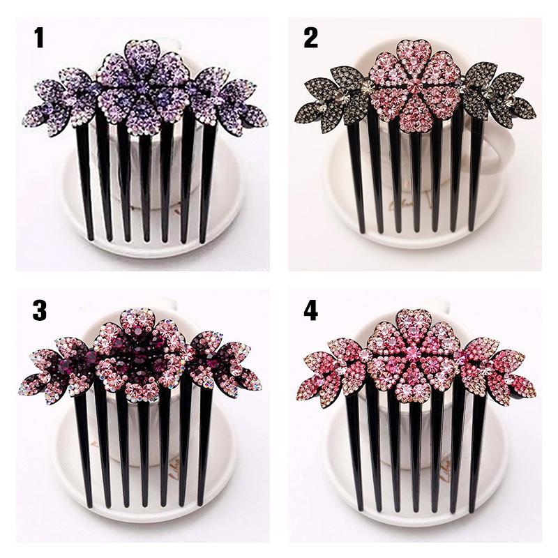 Kristalldekoration Haarseitenkamm