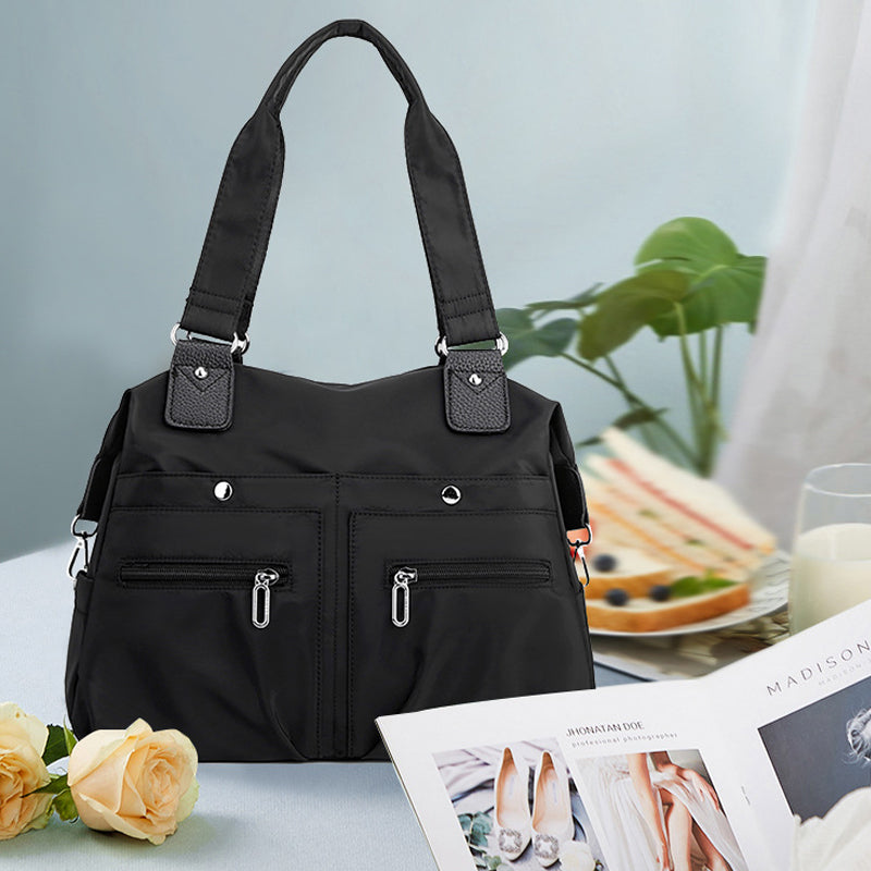 wasserdichte handtaschen damen Wasserdichte Einfache NylonHandtasche – blaudonau