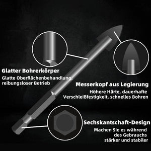 Dreieckbohrer mit Sechskantschaft aus Legierung(5 STÜCKE)