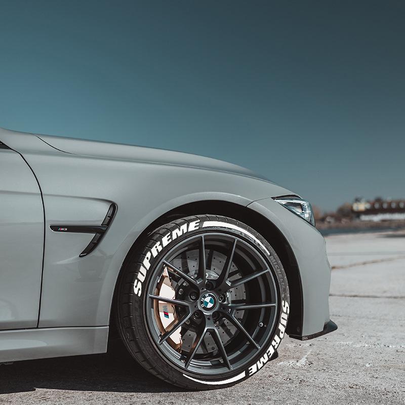 3D leuchtender Reifenaufkleber