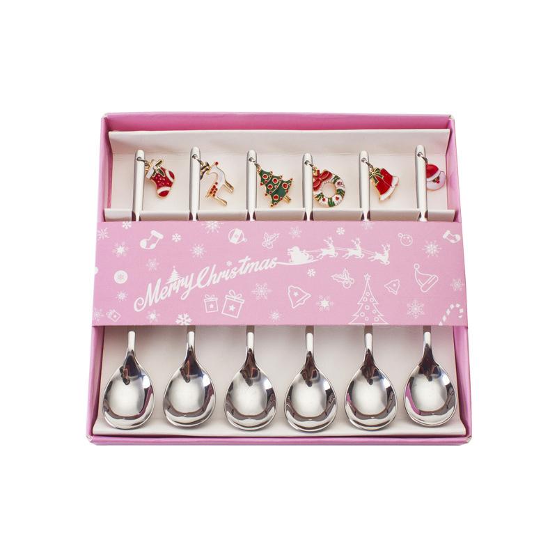 Weihnachtsgeschenk Metalllöffel Set