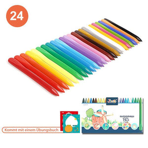 Plastikpinsel Set für Kinder mit Übungsbuch