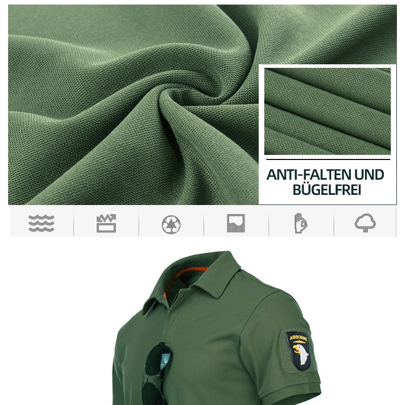 Schnelles trockenes Poloshirt der Männer im Freien