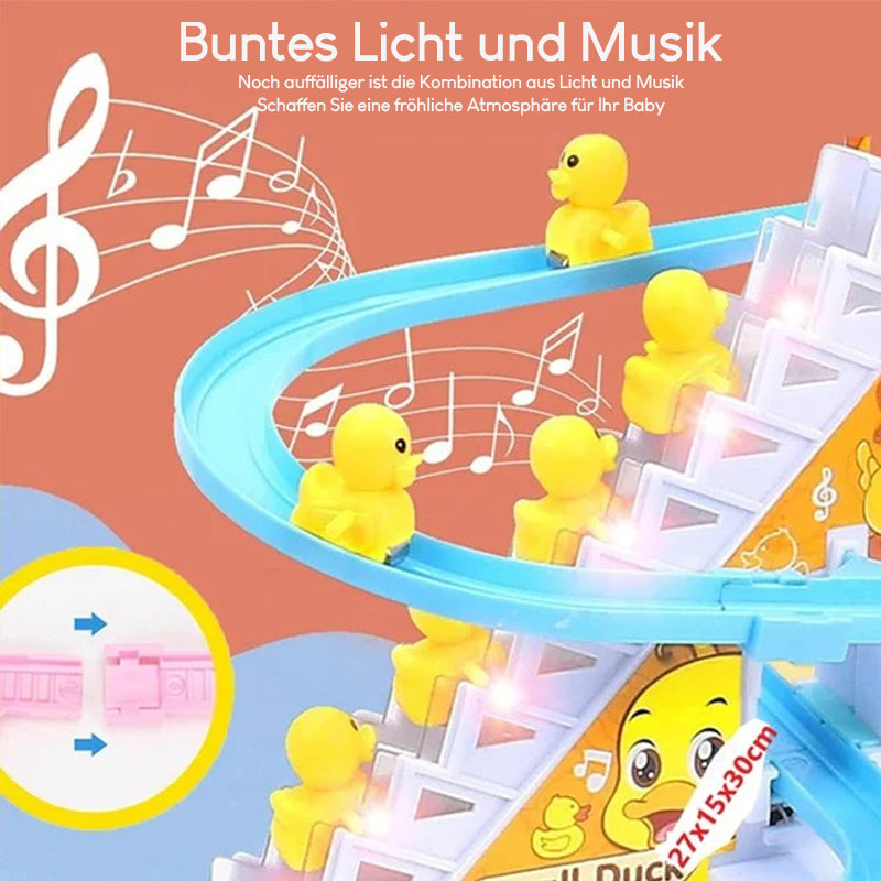 🐥Elektrische Enten Slide Track mit Licht und Musik🐥
