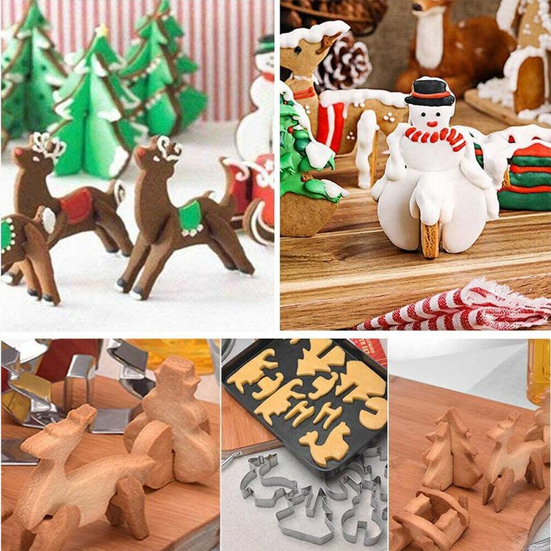 Weihnachtsplätzchenform aus rostfreiem Stahl