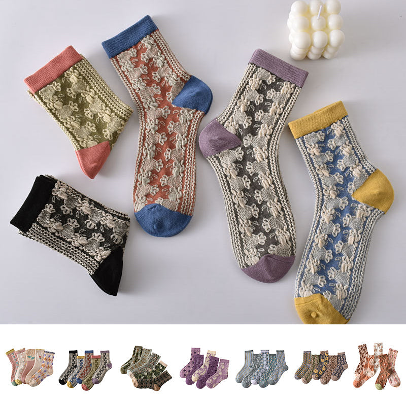 Modische Socken aus Baumwolle