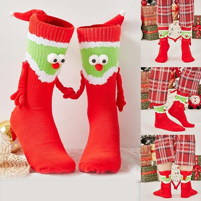 Weihnachts-Hand-in-Hand-Socken