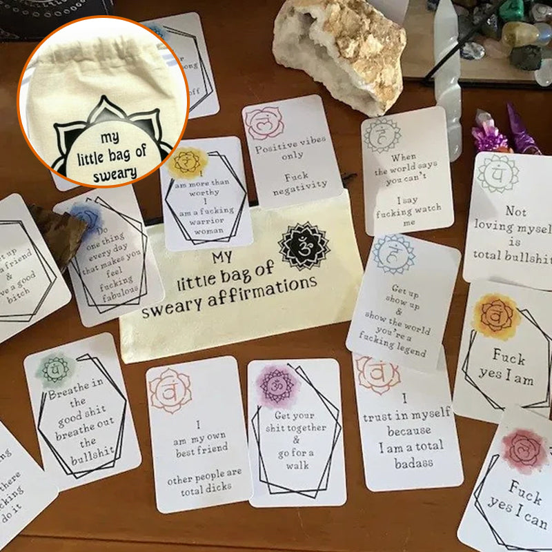 🎁Lustiges Affirmationskarten-Geschenk aus beschichtetem Papier (Set mit 16 Stück)