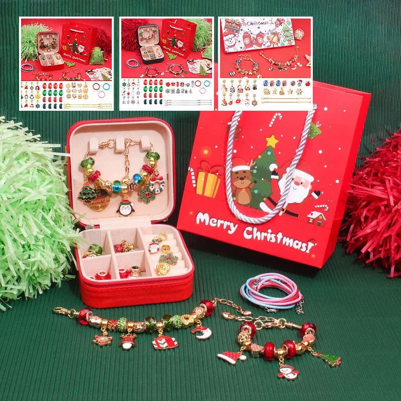 Weihnachtliches DIY-Kinderarmband