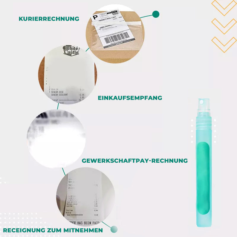 Thermoempfindliches Papierspray