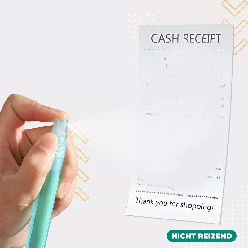 Thermoempfindliches Papierspray