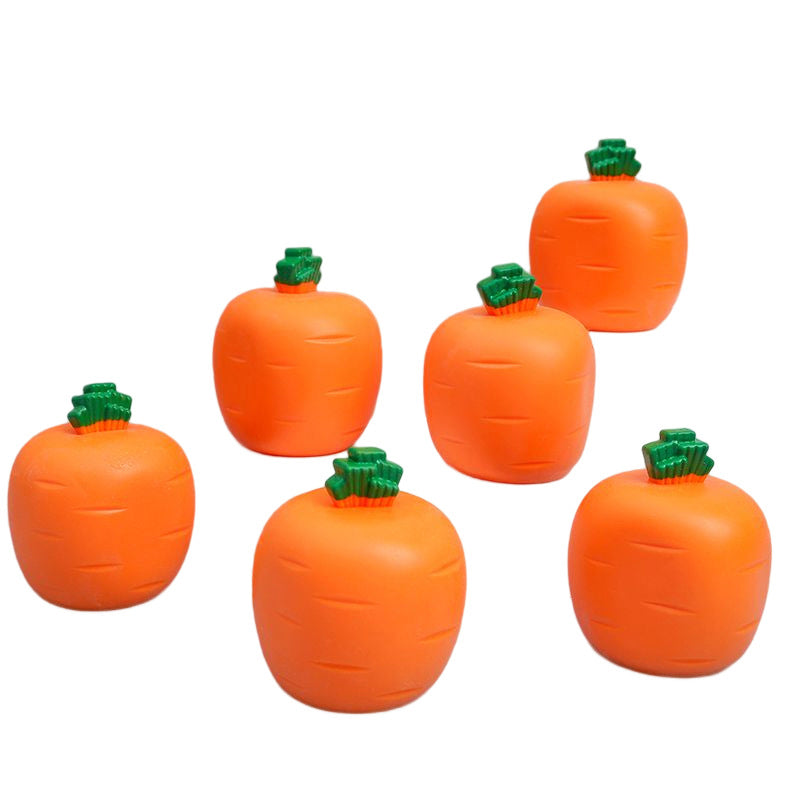 Niedliches Karottenhasen-Quetschspielzeug