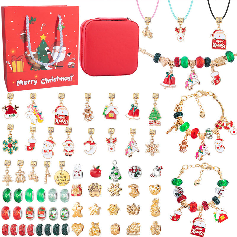 Weihnachtliches DIY-Kinderarmband