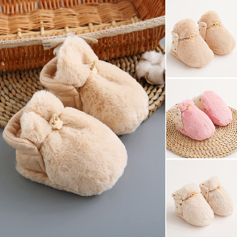 Baby Karikatur-Plüsch-Baumwollschuhe